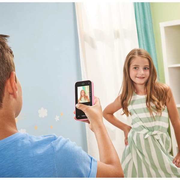 VTech KidiZoom Snap Touch vaaleanpunainen lasten älypuhelin (80-549254)