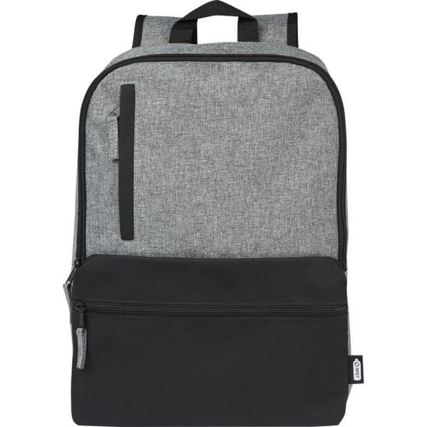 Unbranded Reclaim Two Tone återvunnen 14L laptop ryggsäck Solid Black/Heather Grey One Size