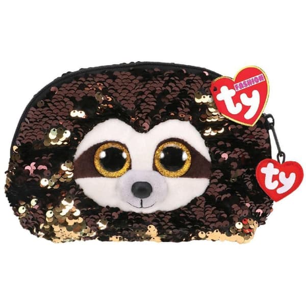 TY Fashion Handväska Sloth Dangler 20 cm Brun/Guld