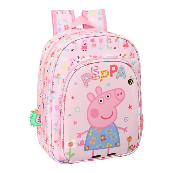 Skoletaske Peppa Pig Having fun Pink (26 x 34 x 11 cm)