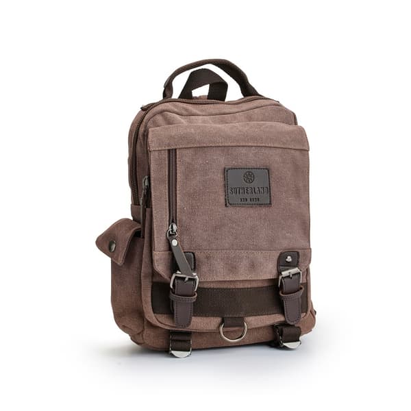 PRAKTISKT RYGGSÄCK FRÅN SUTHERLAND & SONS – BRUN
