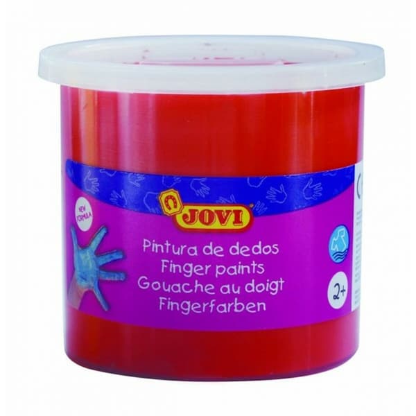 Fingerfärg Jovi 5 antal Röd 5 Delar 125 ml