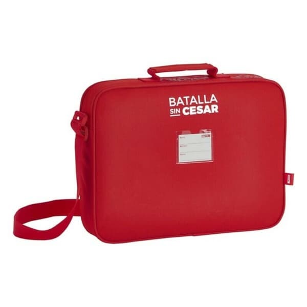 Koulusalkku Real Sporting de Gijón Punainen (38 x 28 x 6 cm)