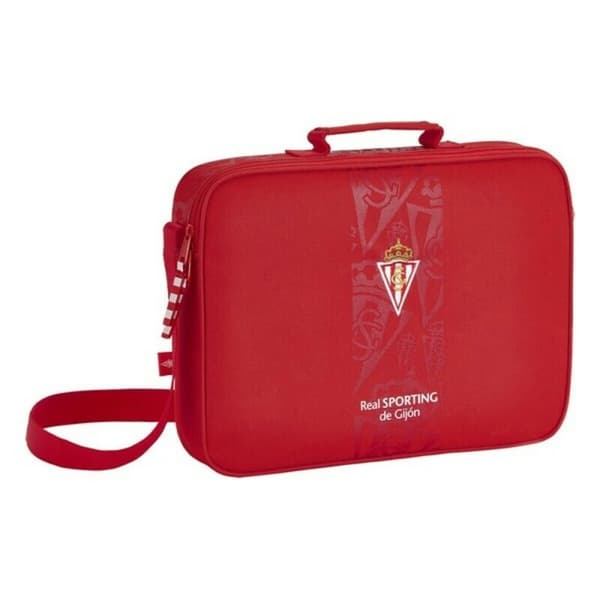 Koulusalkku Real Sporting de Gijón Punainen (38 x 28 x 6 cm)
