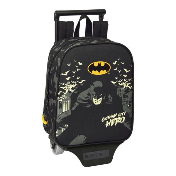 Reppu pyörillä Batman Hero Musta (22 x 28 x 10 cm)