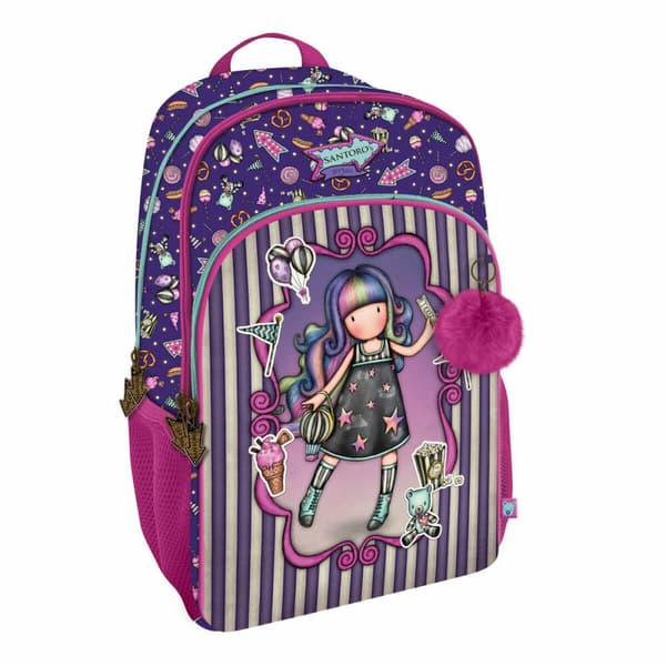 Koululaukku Gorjuss Up and away Purppura 29 x 45 x 17 cm