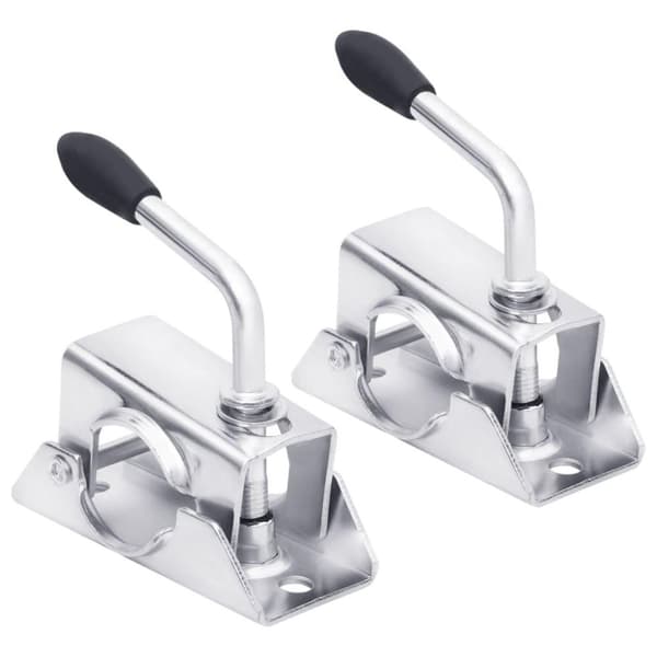 vidaXL Nokkapyörän puristimet 2 kpl 13,5x6,5x14 cm galvanoitu teräs