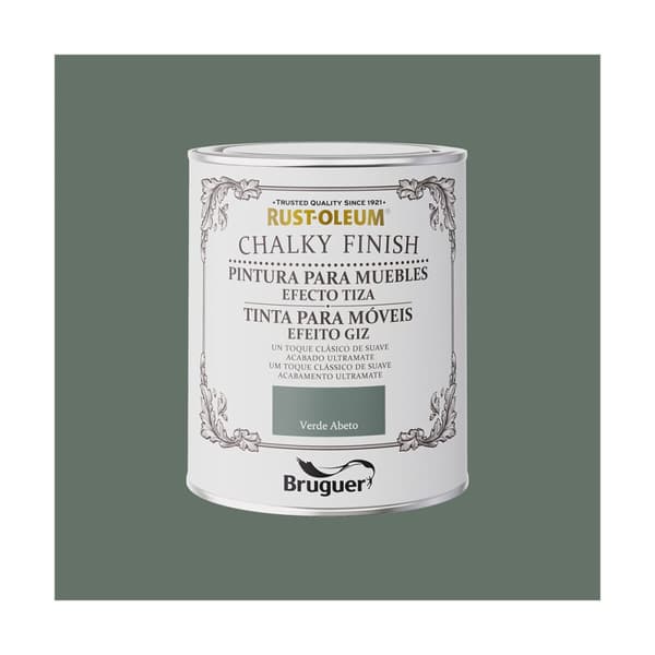 Maali Bruguer Rust-oleum Chalky Finish 5733889 Kalusteet Fir Green 750 ml
