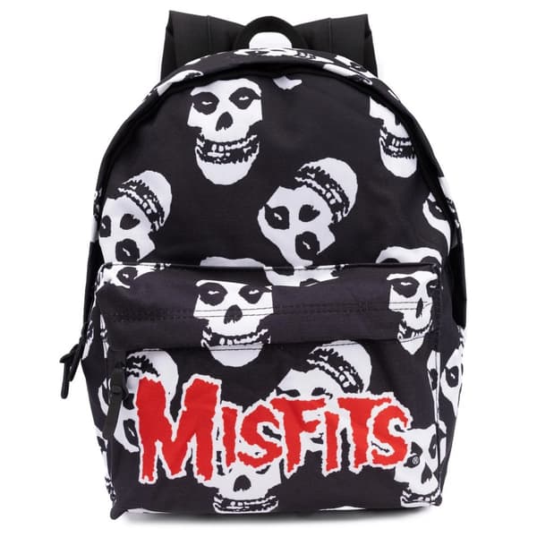 Misfits Skull Logo Backpack Black/White/Red One Size