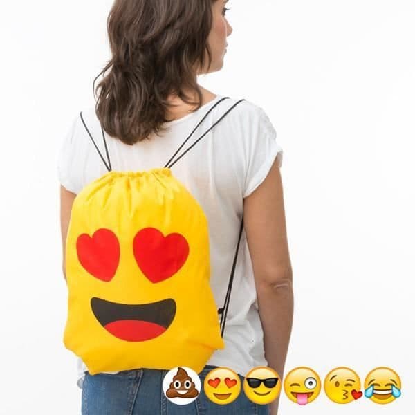 Ryggsäck - Emoj Design - Poo - Gul - Polyester - Söt