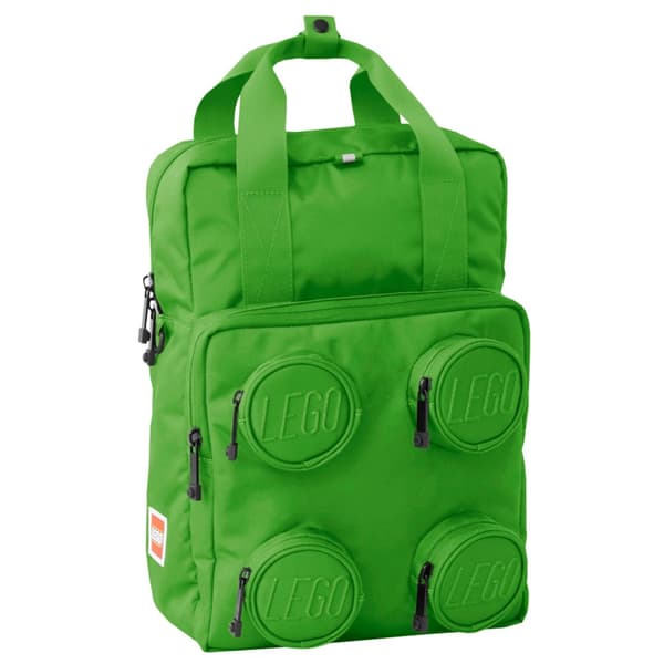 LEGO Brick 2x2 Backpack 20205-0037, til Dreng, Rygsæk, grøn
