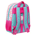 Miniatyrbilde 3 av 3: Skolebag The Bellies 26 x 34 x 11 cm Lilla Turkis Hvit