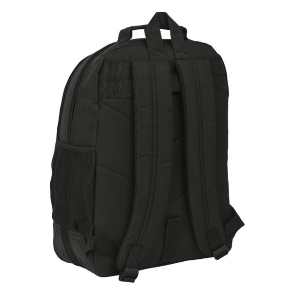 Skoletaske Kappa Black Sort (32 x 42 x 15 cm)