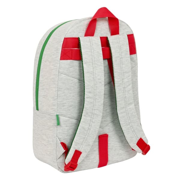 Skoletaske Benetton Pop Grå (30 x 46 x 14 cm)
