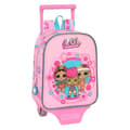 Miniatyrbillede 1 af 3: Skolerygsæk med Hjul LOL Surprise! Glow girl Pink (22 x 27 x 10 cm)