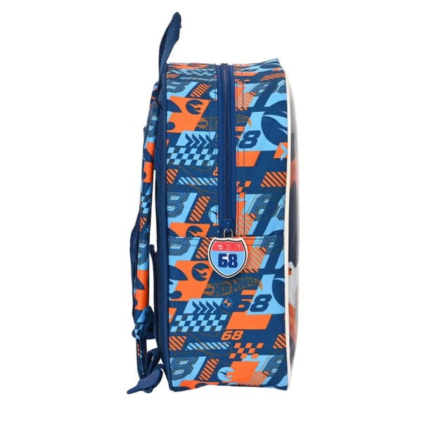 Børnetaske Hot Wheels Speed club Orange Marineblå (22 x 27 x 10 cm)