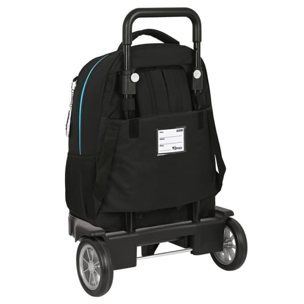 Skolerygsæk med Hjul El Niño Green bali Sort (33 x 45 x 22 cm)