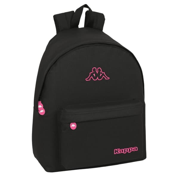 Skoletaske Kappa Black and pink Sort (33 x 42 x 15 cm)