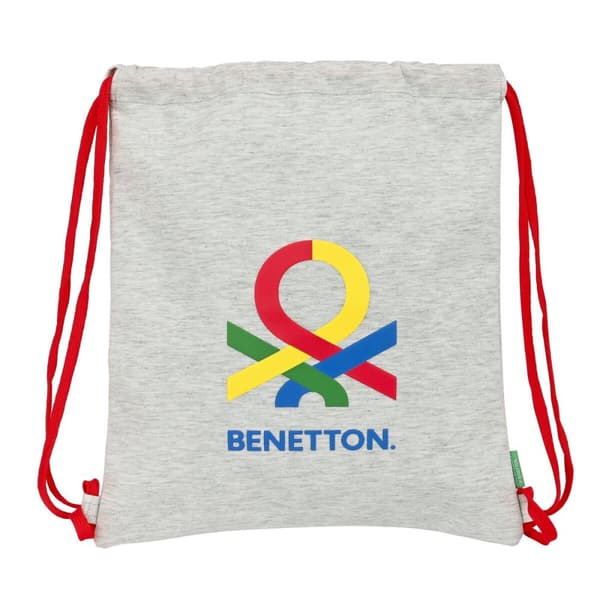 Rygsæk med Snore Benetton Pop Grå (35 x 40 x 1 cm)