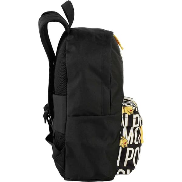 Skoletaske Pokémon Pikachu Sort Kan tilpasses til rygsækvognen Rum til bærbar computer (op til 15.6") 41 x 31 x 13,5 cm (41 x 31