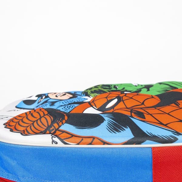 3D Skoletaske The Avengers Rød Blå 25 x 31 x 10 cm