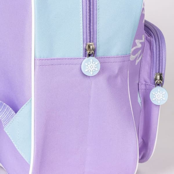 Skoletaske Frozen Gennemsigtig Syren 25 x 30 x 12 cm