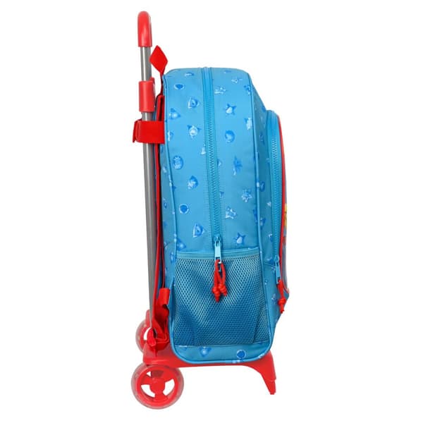 Skolerygsæk med Hjul SuperThings Rescue force 32 x 42 x 14 cm Blå