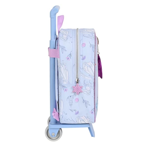 Skolerygsæk med Hjul Frozen Believe Syren 22 x 27 x 10 cm