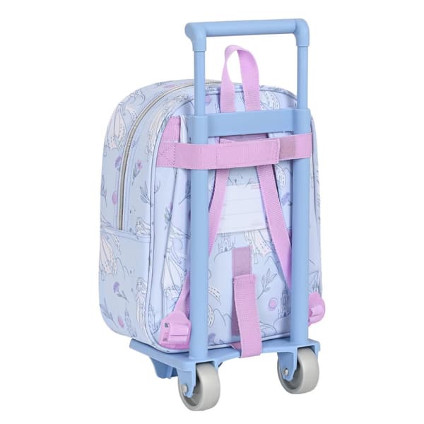Skolerygsæk med Hjul Frozen Believe Syren 22 x 27 x 10 cm