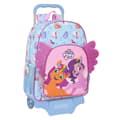 Miniatyrbillede 1 af 3: Skolerygsæk med Hjul My Little Pony Wild & free Blå Pink 33 x 42 x 14 cm