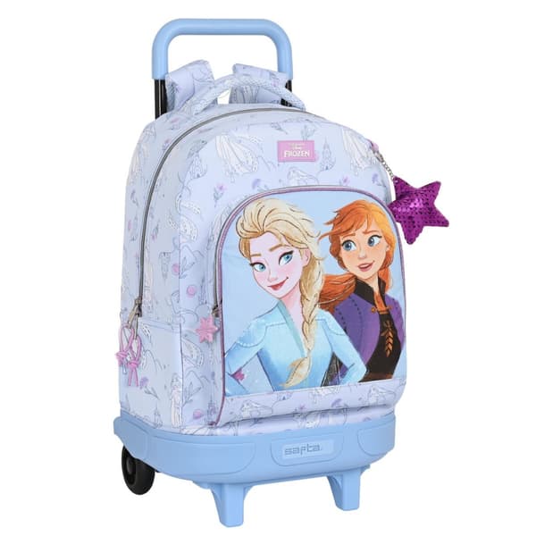 Skolerygsæk med Hjul Frozen Believe 33 x 45 x 22 cm Syren