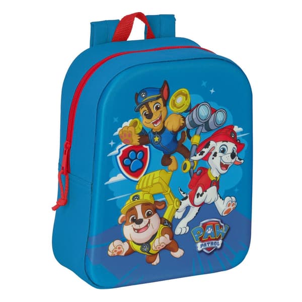 Skoletaske The Paw Patrol 3D Blå 22 x 27 x 10 cm
