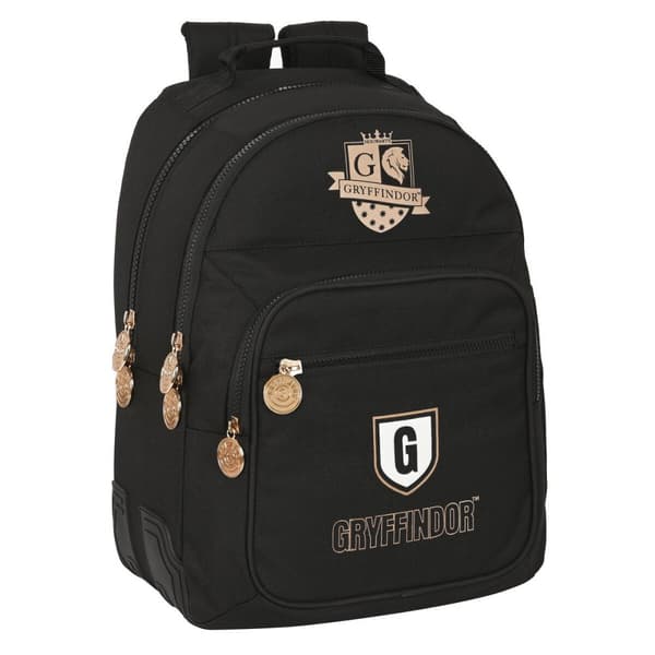 Skoletaske Harry Potter Bravery Sort 32 x 42 x 15 cm
