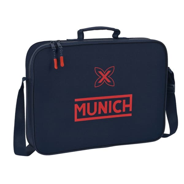 Skole skoletaske Munich Flash Marineblå 38 x 28 x 6 cm