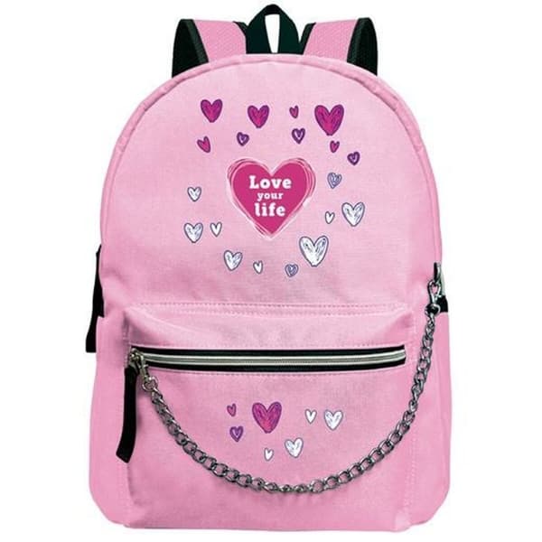 Skoletaske SENFORT Tie Dye Pink