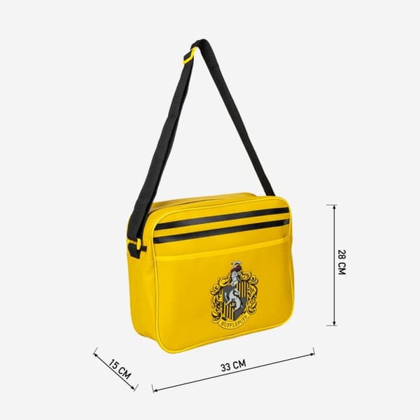 Skole skoletaske Harry Potter Hufflepuff Gul 33 x 28 x 15 cm