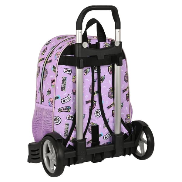 Skolerygsæk med Hjul Monster High Best boos Syren 33 x 42 x 14 cm