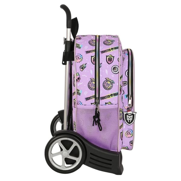 Skolerygsæk med Hjul Monster High Best boos Syren 33 x 42 x 14 cm