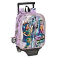 Miniatyrbillede 1 af 3: Skolerygsæk med Hjul Monster High Best boos Syren 22 x 27 x 10 cm