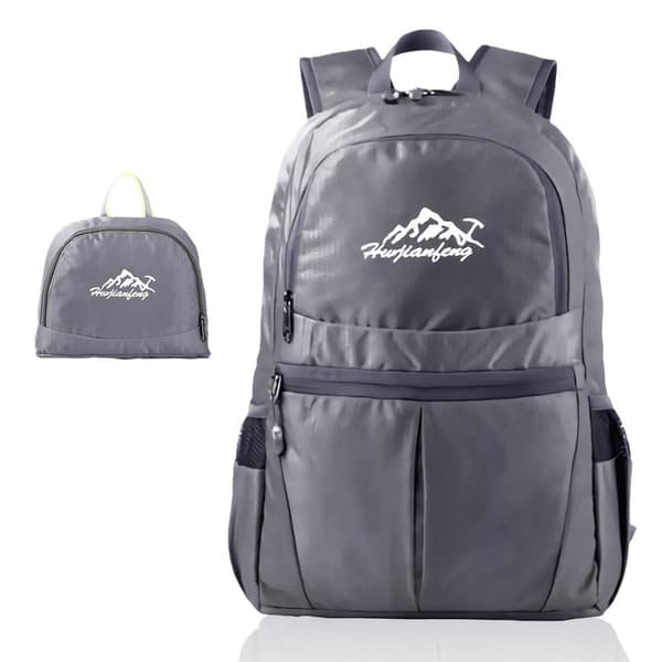 Ryggsäck Ultralätt Vikbar 36L Unisex Vandringsryggsäck Vattentät Utomhus dagpack för camping, vandring, resor, klättring och mer. grå