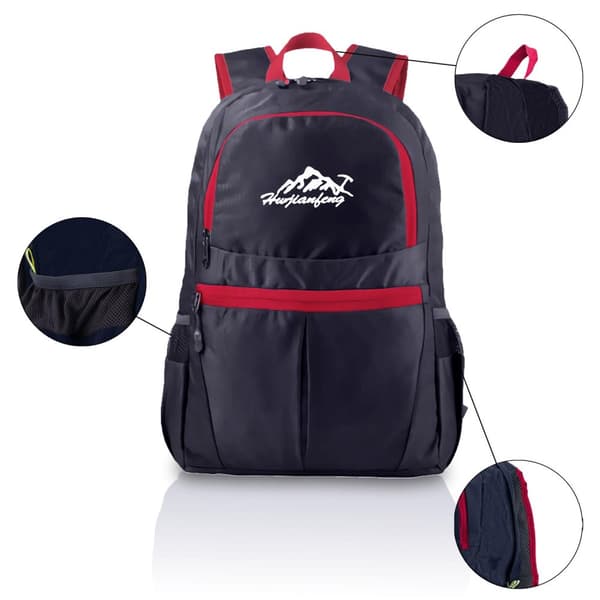Ryggsekk ultralett ammenleggbar 36L unisex Tursekk vanntett utendørs dagstursekk for camping, fotturer, reiser, klatring og mye mer