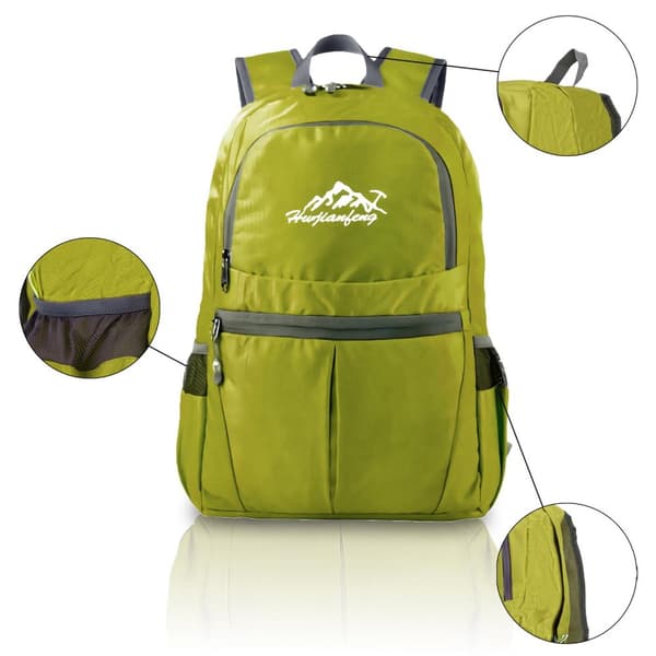 Ryggsekk ultralett ammenleggbar 36L unisex Tursekk vanntett utendørs dagstursekk for camping, fotturer, reiser, klatring og mye mer