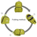 Miniatyrbilde 4 av 8: Ryggsekk ultralett ammenleggbar 36L unisex Tursekk vanntett utendørs dagstursekk for camping, fotturer, reiser, klatring og mye mer
