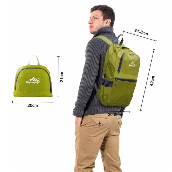 Ryggsekk ultralett ammenleggbar 36L unisex Tursekk vanntett utendørs dagstursekk for camping, fotturer, reiser, klatring og mye mer