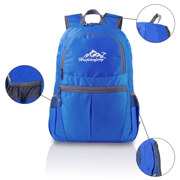 Ryggsekk ultralett ammenleggbar 36L unisex Tursekk vanntett utendørs dagstursekk for camping, fotturer, reiser, klatring og mye mer