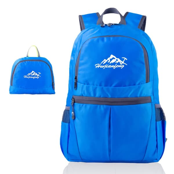 Ryggsäck Ultralätt Vikbar 36L Unisex Vandringsryggsäck Vattentät Utomhus dagpack för camping, vandring, resor, klättring och mer. azurblå