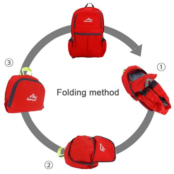 Ryggsekk ultralett ammenleggbar 36L unisex Tursekk vanntett utendørs dagstursekk for camping, fotturer, reiser, klatring og mye mer