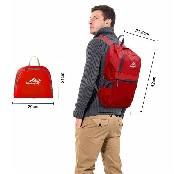 Ryggsekk ultralett ammenleggbar 36L unisex Tursekk vanntett utendørs dagstursekk for camping, fotturer, reiser, klatring og mye mer