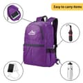 Miniatyrbilde 5 av 8: Ryggsekk ultralett ammenleggbar 36L unisex Tursekk vanntett utendørs dagstursekk for camping, fotturer, reiser, klatring og mye mer