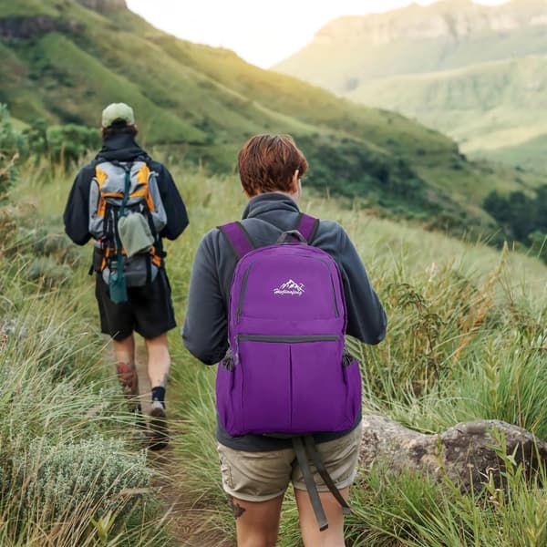 Ryggsekk ultralett ammenleggbar 36L unisex Tursekk vanntett utendørs dagstursekk for camping, fotturer, reiser, klatring og mye mer